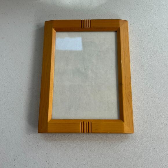 Solid Wood Picture Frame Carved Natural Light Pale Fits 5 X 7 Photo - Picture 2 of 12